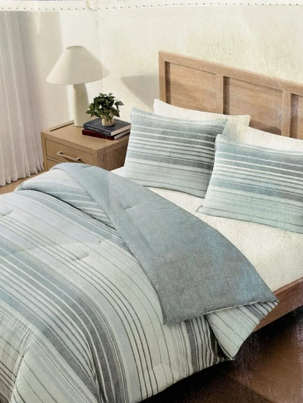 2-pc Tommy Hilfiger Bold Stripe Textured Twin Size Cotton Comforter Set